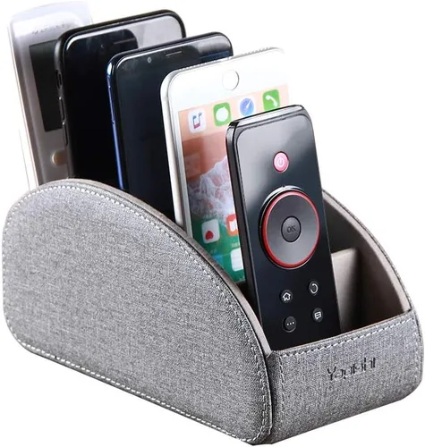 Vista 28 de Soporte de control remoto 5 compartimentos, piel sintética