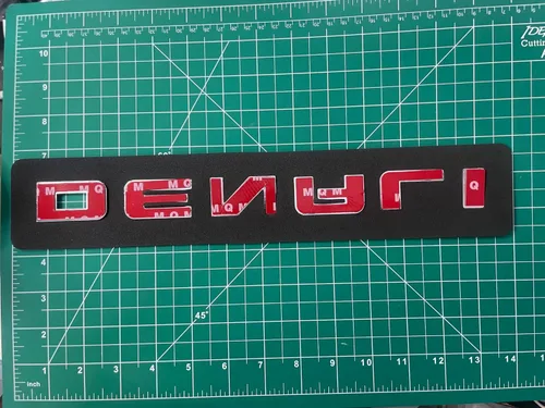 Vista 5 de Denali - Emblema de placa de identificación HD para modelos GMC Yukon y Sierra 2007-2020, emblema de repuesto original, acabado cromado