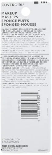 Vista 3 de COVERGIRL Makeup Masters Esponja Puffs, 3 unidades (el embalaje puede variar)