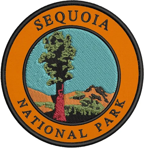 Parche bordado del Parque Nacional Sequoia para planchar o coser, bordado decorativo, con apliques de ropa, chaleco, chaqueta, costuras premium,