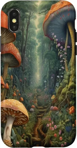 Vista 4 de Funda para iPhone 14 Fantasía y Bosque Mágico Encantado