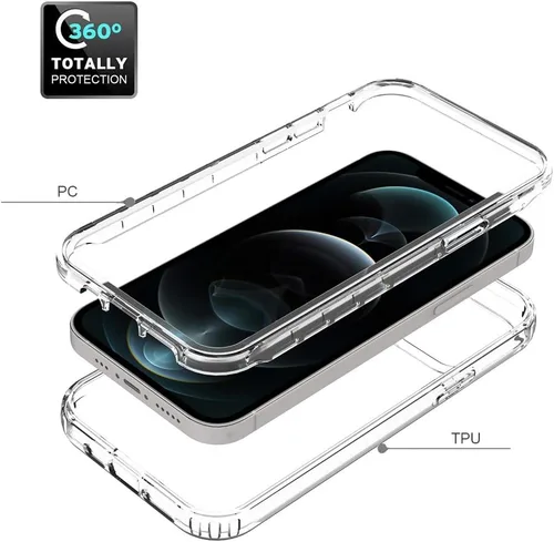 Vista 19 de Funda para iPod Touch 7, cristal transparente, no amarillea, resistente, suave, TPU de doble capa, resistente a prueba de golpes, funda transparente