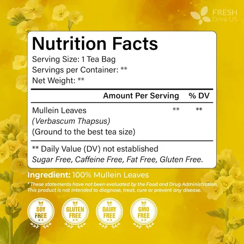 Vista 250 de FreshDrinkUS, 135 bolsas de té de jengibre y cúrcuma premium, ingredientes 100% naturales, mezcla hecha a mano de té de hierbas de cúrcuma