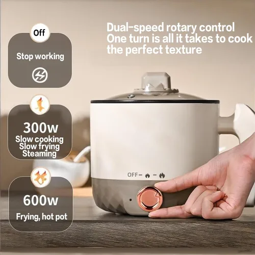 Vista 2 de Personal Ramen Cooker, Electric Pot For Ramen, Personal Ramen Cooker Electric, Portable Multifunctional Electrics Pot With Non-Stick Coating For
