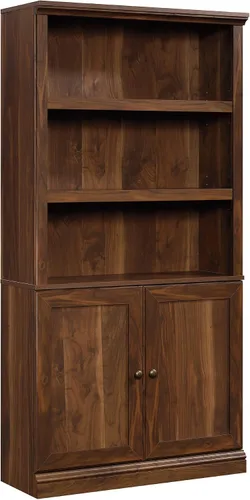 Vista 15 de Sauder Estantería de Almacenamiento Misceláneo con Puertas, Estantes Ajustables, Estantería de 5 Estantes - Acabado Castaño Tizado Chalked Chestnut
