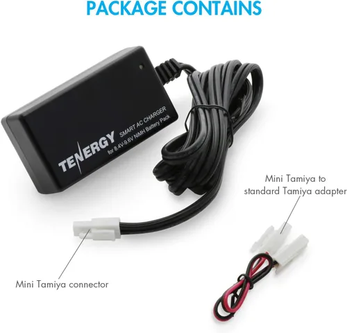 Vista 5 de Tenergy Combo 9.6V 1600mAh Butterfly Mini NiMH Batería + 8.4V-9.6V NiMH Smart Charger