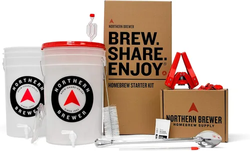 Vista 10 de Northern Brewer - Elabora. Comparte. Disfruta. Set de inicio para elaboración de cerveza casera, equipo y receta para lotes de 5 galones