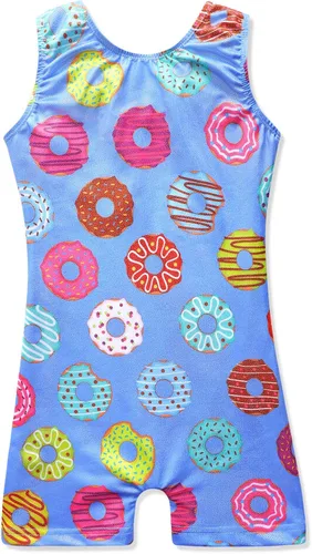 HOZIY Gymnastics Leotards for Girls Unicorn Aurora Rainbow Mermaid Dinosaur Cupcake Sparkle Biketard Toddlers Kids Children