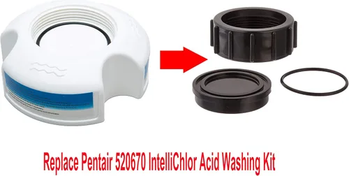 Vista 2 de ATIE Soporte de lavado ácido para celda de sal de piscina GLX-CELLSTAND/520670 Kit de lavado ácido IntelliChlor Compatible con todas las células