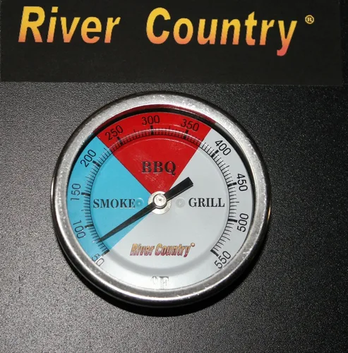 Vista 5 de River Country Barbacoa ajustable de 3 pulgadas (RC-T34CC) Medidor de temperatura de 50 a 550F