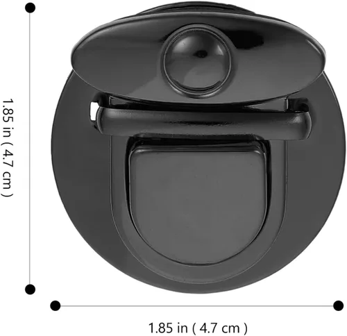 Vista 7 de VILLCASE 10 piezas de cierre de cierre de cierre de gancho para el pulgar, cierres de hebilla para monedero, hebilla de cartera, cierre de metal