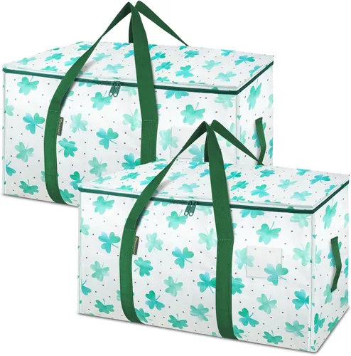 Vista 59 de BALEINE Paquete de 2 bolsas de mudanza de gran tamaño con asas reforzadas, bolsa de almacenamiento resistente para ropa, suministros de mudanza