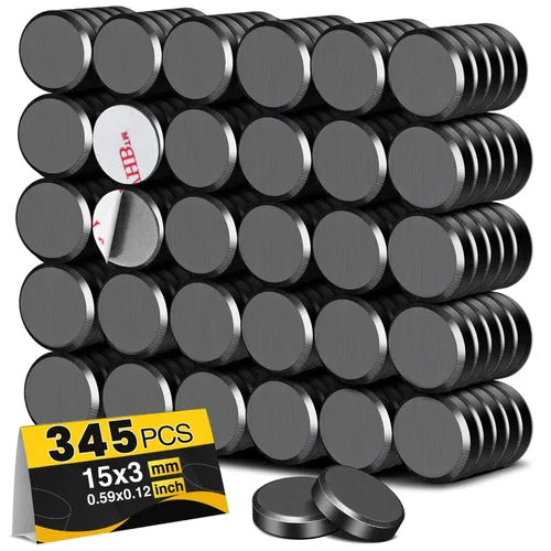 Vista 7 de TRYMAG Pequeños imanes de cerámica para manualidades con respaldo adhesivo, 70 piezas de imanes de disco redondos, imán de cerámica de círculo