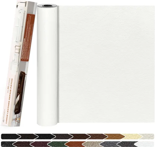 Vista 30 de KING MOUNTAIN Parche de reparación de cuero, cinta autoadhesiva de reparación de cuero de 4 x 63 pulgadas para muebles de cuero dañados, asientos