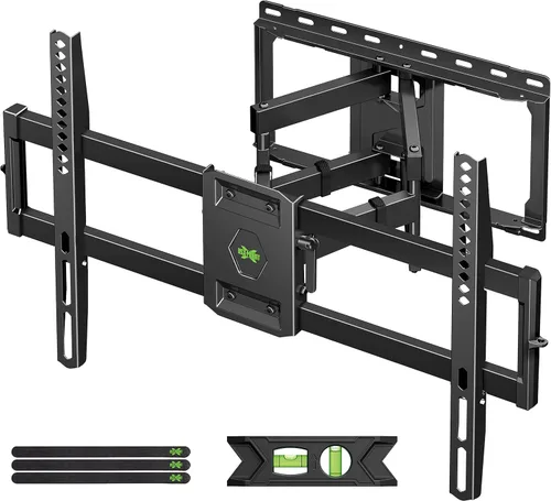 Vista 10 de USX MOUNT Diseño deslizante de 8 pulgadas/soporte de pared de movimiento completo resistente para televisores de 32 a 120 pulgadas, soporte de brazo