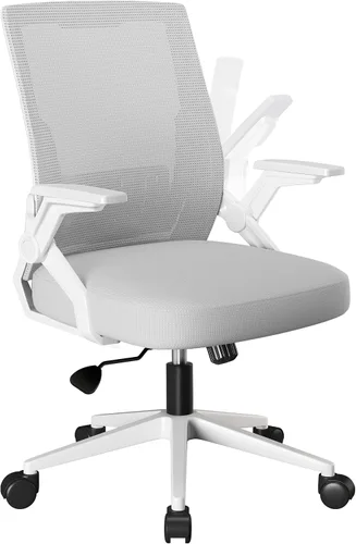 Vista 10 de COMHOMA Office Chair with Flip-up Armrests Ergonomic Computer Desk Chair with Adaptive Lumbar Support & Breathable Mesh, Black, Pack of 2