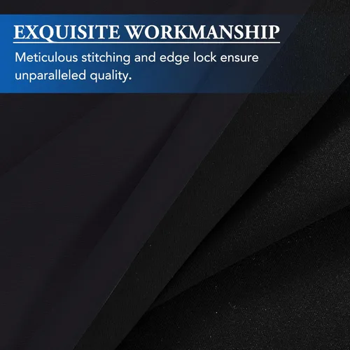Vista 5 de Beauoop Cortinas 100% opacas de 84 pulgadas de largo para puerta corredera de patio, color negro, extra anchas para oscurecer la habitación