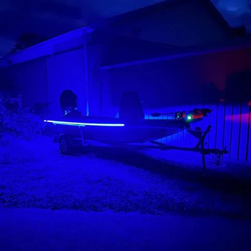 Vista 6 de Tira de luces LED marinas, pontón, lancha, tira de luz LED de 12 V, impermeable, luz interior de cubierta para kayak, barcos Jon, barcos de pesca