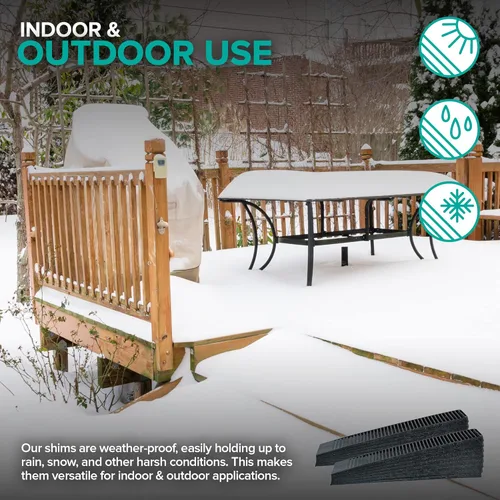 Vista 7 de Cuñas compuestas (paquete de 36) Cuñas de compuesto duro para mejoras en el hogar Cuñas de mesa de restaurante Cuñas de mesa de restaurante