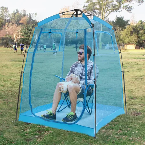 All Weather Proof Pod Sports Tent,Outdoor Weather Tent Sports Pod Pop Up Shelter with Sealed Floor,Clear Tent for Sport Event,Camping,Fishing 8