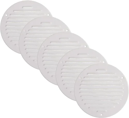 Vista 16 de Vent Systems – 3.35 x 9.84 pulgadas (interior) rejilla de ventilación de aire rectangular de metal blanco para alero, cubierta de rejilla, deflector