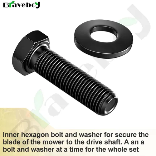 Vista 5 de Juego de 3 tornillos de hoja de cabeza hexagonal 26-0671 3290-465 Kit de arandela de tornillo para cortacésped/tractores Toro/Ex-Mark ECX180CKA30000