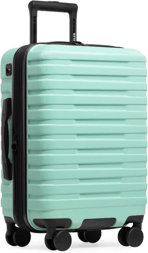 Vista 58 de U.S. Traveler Boren - Maleta de viaje extensible rígida con 8 ruedas giratorias, color negro, juego de 2 piezas