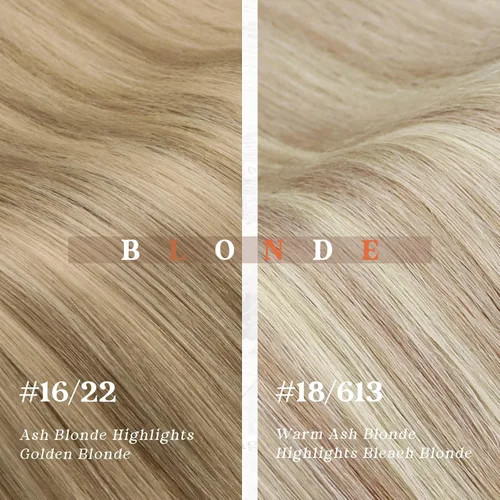 Vista 9 de Sunny Blonde U Tips - Extensiones de cabello humano con puntas en U preunidas, extensiones de cabello real, color rubio ceniza, puntas en U
