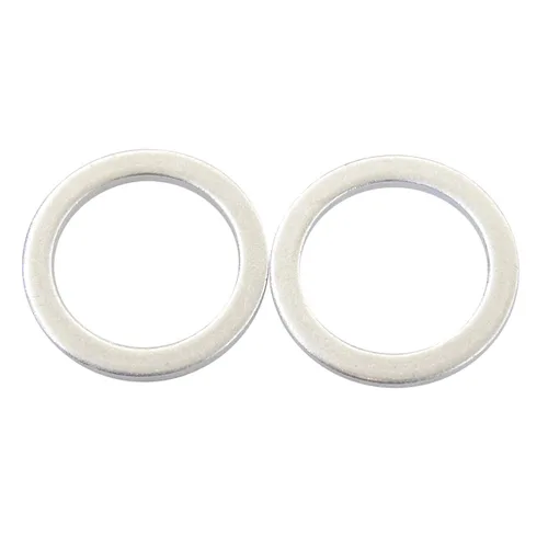 Vista 5 de 221512-15167A Juntas de drenaje de aceite de aluminio de 15x 18mm con arandelas de aplastamiento - Compatible con Volvo, Chrysler, Dodge, Kia