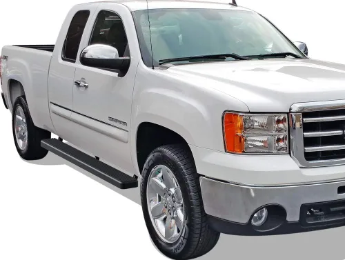 Vista 6 de APS Estribos (barras de escalones laterales) compatibles con Chevy Silverado GMC Sierra 1500 2500 1999-2013 doble cabina y 2500HD 3500 2001-2014
