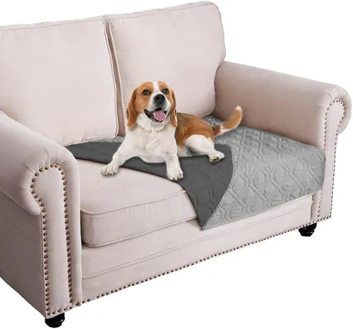 Vista 77 de Ameritex - Manta impermeable para cama de perro, manta reversible para muebles, cama, sofá (30 x 70 pulgadas, color chocolate y beige)