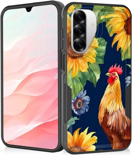 Vista 201 de Funda para Galaxy A13 5G, resistente de doble capa híbrida de policarbonato duro de goma suave a prueba de golpes para Samsung Galaxy A13 5G, ciervo