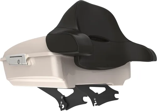 Harley Chopped Tour Pack, cierre de paquete turístico, portaequipajes superior, soporte de montaje negro, placa de metal para Harley Touring