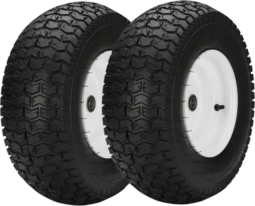 Vista 11 de 1 pieza de neumáticos para cortacésped de 15 x 6.00-6, 4 capas sin cámara, repuesto para ensamblaje de neumáticos delanteros de 15 x 6-6