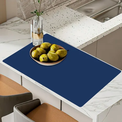 Vista 12 de Alfombrillas de silicona extra gruesas de 2MM para encimera de cocina (47.2"x23.6"x0.08"), alfombrilla resistente al calor más grande para isla