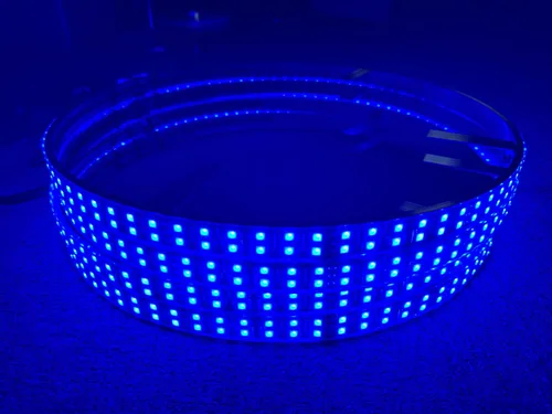 Vista 8 de Kit de luz LED de doble fila de 15.5 pulgadas de color para anillo de rueda, flujo de baile, IP68, impermeable, más brillante, luz estroboscópica