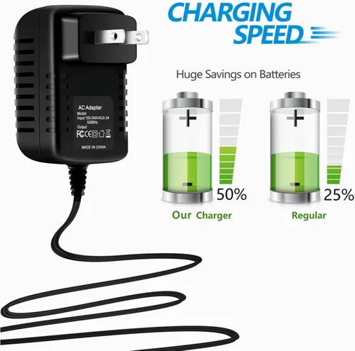 Vista 5 de DKKPIA Cargador de corriente alterna DC adaptador para Hyper Tough AQ85000G 8 voltios herramienta rotativa inalámbrica