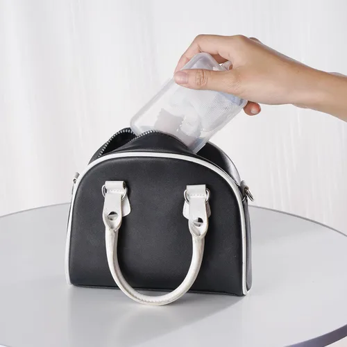 Vista 5 de Tope de succión de pulgar para niños de 1 a 2 años de edad, protector de dedos de silicona para chupar el pulgar con malla transpirable, kit de Azul