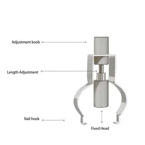 Vista 7 de Herramienta de cuidado de pies encarnados para el cuidado de los pies, abrazadera de uñas de acero inoxidable, herramientas de acero inoxidable