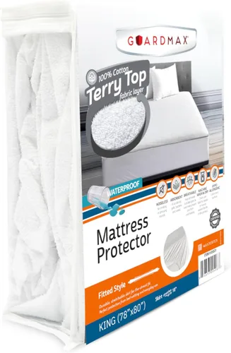 Vista 49 de Guardmax Protector de Colchón de Punto Jersey Tamaño Twin - Cubierta de Colchón Impermeable y Resistente a Ácaros del Polvo con Bolsillos