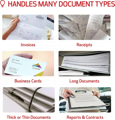 Vista 5 de Canon imageFORMULA R40 Escáner de documentos de oficina Edición para recibos, para PC y Mac, escaneo y extracción de datos a QuickBooks Online