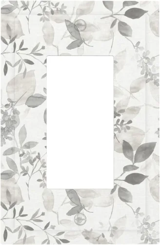 Vista 53 de Placa de pared dúplex de receptáculo de dispositivo de 1 gang de madera envejecida blanca gris con veta de tablón, cubierta de enchufe eléctrico