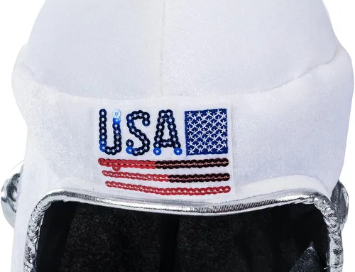 Vista 4 de Tigerdoe Casco de astronauta disfraz de astronauta casco espacial color blanco Blanco