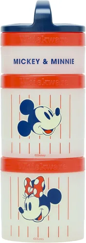 Vista 26 de Whiskware Disney Mickey Mouse y Amigos Recipientes para aperitivos apilables para bebés, niños pequeños y niños, 3 vasos apilables para aperitivos