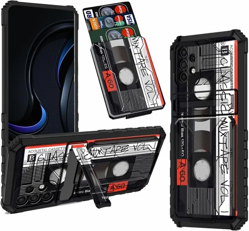 Vista 8 de Funda tipo cartera para Samsung A23 con soporte para tarjetas, función atril, híbrida, de doble capa, a prueba de golpes, funda protectora para Phil