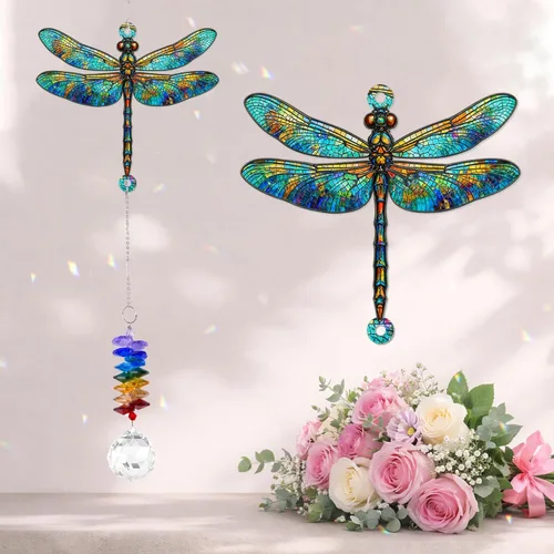 Vista 17 de Adornos de Navidad - Regalo de condolencia para la pérdida de un ser querido - Adorno atrapasueños - Creador de arcoíris de cristal - Decoración