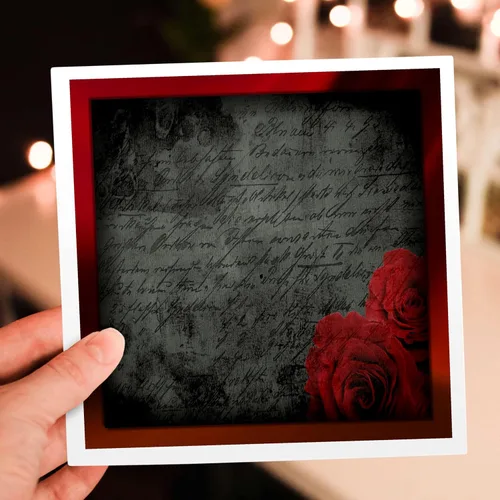 Vista 7 de 3dRose Gothic Rose - Tarjetas de felicitación, 6 x 6 pulgadas, juego de 6 (gc_41295_1)