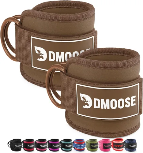 Vista 23 de DMoose Fitness Ankle Strap for Cable Machine - One Size Fit with Premium Padding Cuffs, Ankle Bands for Working Out, Booty Workouts, Leg Extension