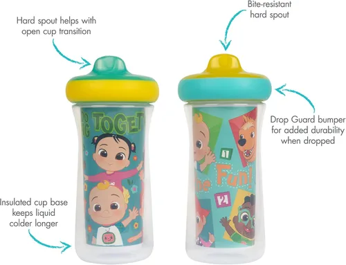 Vista 3 de The First Years Disney/Pixar Toy Story - Vasos para beber con aislamiento, 9 onzas (paquete de 6)