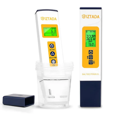 Vista 9 de Flotador solar de cloro para piscina con luces y kit de prueba de pH de agua de piscina, flotador de luces de piscina con probador de pH para bañera